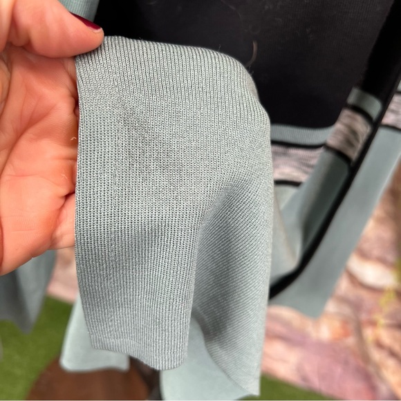 MISOOK Striped Open Sea-foam Cardigan, M - Picture 11 of 11